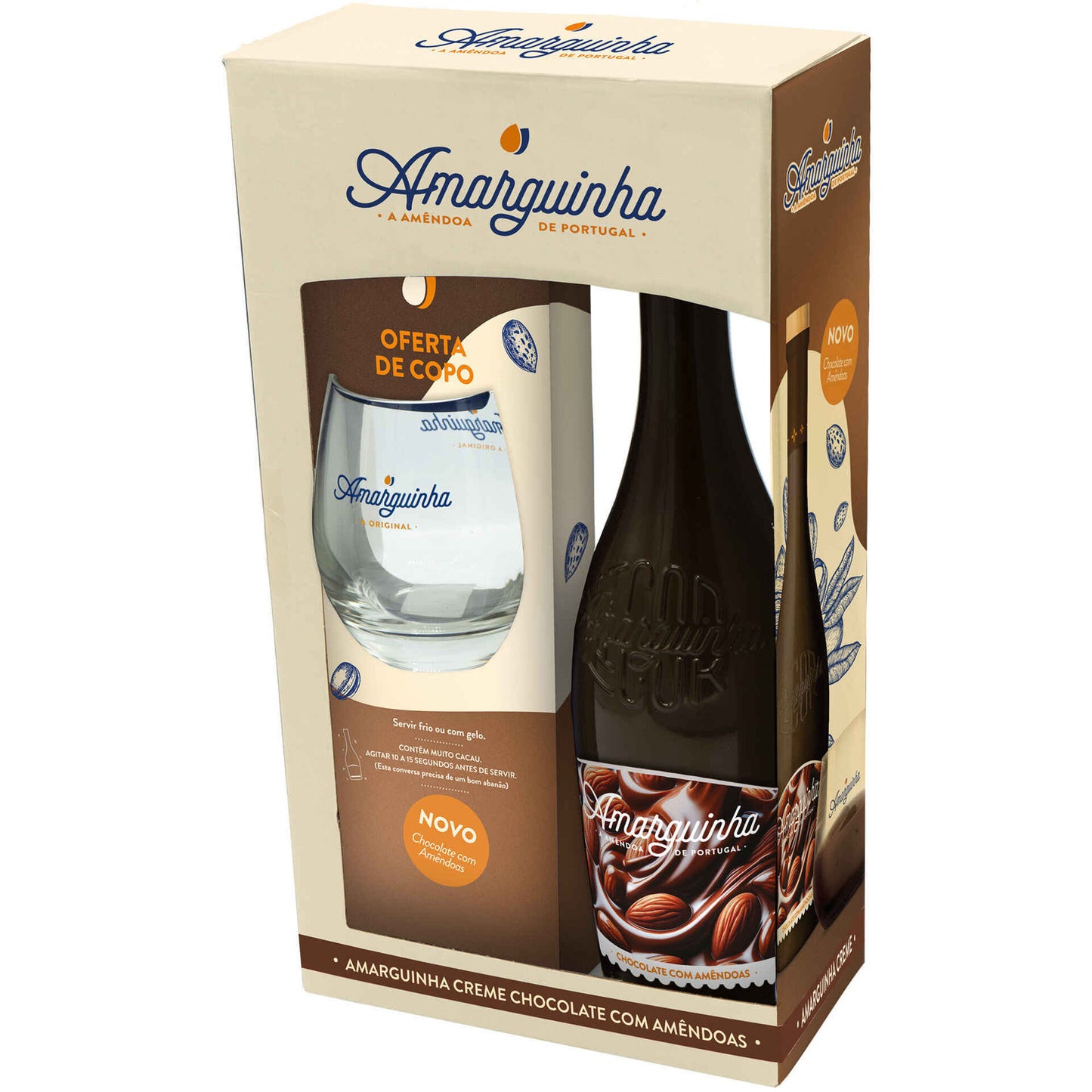Amarguinha Creme Chocolate com Amêndoas C/Copo